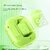Wireless Earbuds, Transparent Charging Case and LED Digital Display, Bluetooth Earphones with ENC Noise Cancelling, Touch Control, Google Assistant and Siri Support (Green)