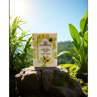                       Ma Earth Soul Aloe Vera  Lemon Soap                                              