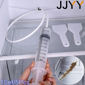 JJYY 1Set/5Pcs Refrigerator Drain Hole Clog Remover Dredge Cleaning Tools Fridge Hole Brush Water Outlet Cleaner for Household Clean (1Set / 5Pcs)