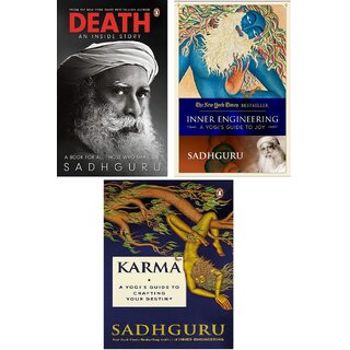                       Death + Inner Engineering + Karma Sadhguru 3 Books Set (English, Paperback)                                              