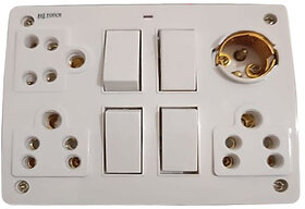 Combined Extension Box 4 Switch 3 Socket with holder