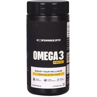 Reformulate I Omega3 Fish Oil I Support Heart Health I Support Immune Strength I Support Bone Health I Nutraceutical I 90 Softgels Reformulate I Omega3 Fish Oil I Support Heart Health I Support Immune Strength I Support Bone Health I Nutraceutical I 90 Softgels