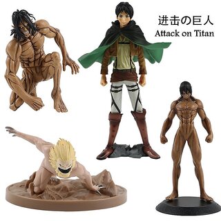 Attack on Figures Eren Yeager Action Figures Shingeki No Kyojin Anime Pvc Model Kawaii Ornaments Collection Toy Gifts (D) Attack on Figures Eren Yeager Action Figures Shingeki No Kyojin Anime Pvc Model Kawaii Ornaments Collection Toy Gifts (D)