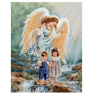                       DIY 5D Diamond Painting Angel Diamond Embroidery Cartoon Cross Stitch Full Round Drill Rhinestones Art Home Decor Manual Gift                                              