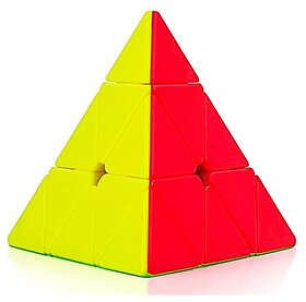 Pyramid Cube 3  3 Super Speed Triangle Puzzle Cube (Sticker Less)