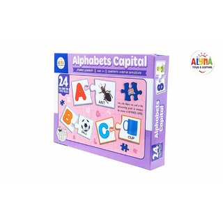 Seema toys and Games Alyna Educational and Learning Set of 24 Self correcting 2-Piece Jigsaw Puzzles (48 Pieces) Seema toys and Games Alyna Educational and Learning Set of 24 Self correcting 2-Piece Jigsaw Puzzles (48 Pieces)