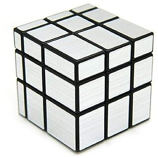                       Electro Cloud Mirror Magic Cube for Stress Relief  Silver Colour - 6 x 6 x 6 cm                                              