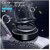 Electro Cloud Solar Car Aromatherapy Essential Oil Diffuser 360Degree Double Ring Rotating Design Car Perfume Air Purifier Car Fragrance Decompression Toy for Home Car Office (Black)