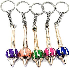 Electro Cloud Sankat Mochan Hanuman (Jai Shri Ram) Gada Keychain - Set of 6 ( Multicolor )