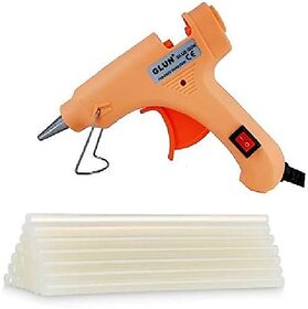 Electro Cloud 20 WATT 7MM HOT MELT Glue Gun with ON Off Switch and LED Indicator (Free 10 Transparent Glue Sticks)