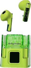 Digimate Zippods DG-EP05 with Charging Case 15 Hours Play Time Bluetooth Version 3 Bluetooth  (Green, True Wireless)