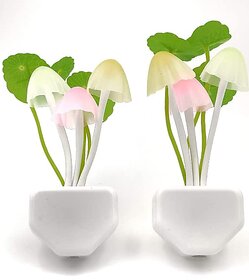 Mushroom LED Night Light with Sensor pack of 2