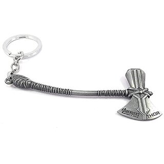 Electro Cloud Avengers Infinity War Thor's New Axe Shape Key Ring Key Chain (1 Keychain) (colour silver) Electro Cloud Avengers Infinity War Thor's New Axe Shape Key Ring Key Chain (1 Keychain) (colour silver)