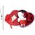 Teddy and Roses in Artificial Heart Shaped Tin Box Valentine Gift Box Set with White Teddy and Red Flowers Valentine Day