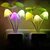 Mushroom LED Night Light with Sensor pack of 2