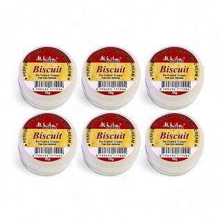                       Al Hiba Biscuit Perfumed Body Cream - 10g (Pack Of 6)                                              