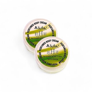                       Al Hiba HHH French Fragrance Premium Long Lasting Body Perfumed Cream - Pack Of 2 (10gm)                                              