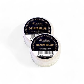                       Al Hiba Denim Blue Premium Long Lasting Body Perfumed Cream - Pack Of 2 (10gm)                                              