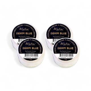 Al Hiba Denim Blue Premium Long Lasting Body Perfumed Cream - Pack Of 4 (10gm) Al Hiba Denim Blue Premium Long Lasting Body Perfumed Cream - Pack Of 4 (10gm)