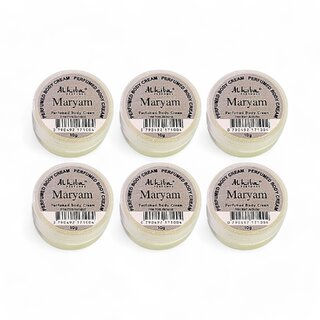 Al Hiba Maryam Perfumed Body Cream - 10g (Pack Of 6) Al Hiba Maryam Perfumed Body Cream - 10g (Pack Of 6)