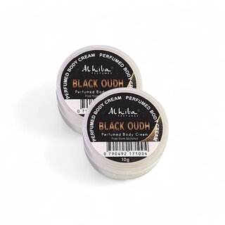 Al Hiba Black Oudh Premium Long Lasting Body Perfumed Cream - Pack Of 2 (10gm) Al Hiba Black Oudh Premium Long Lasting Body Perfumed Cream - Pack Of 2 (10gm)