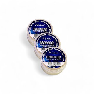 Al Hiba Iceberg Premium Long Lasting Body Perfumed Cream - Pack Of 3 (10gm) Al Hiba Iceberg Premium Long Lasting Body Perfumed Cream - Pack Of 3 (10gm)