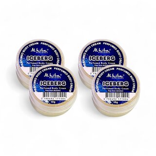                       Al Hiba Iceberg Premium Long Lasting Body Perfumed Cream - Pack Of 4 (10gm)                                              