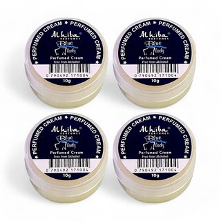                       Al Hiba Blue Lady Perfumed Body Cream - 10g (Pack Of 4)                                              