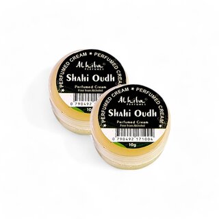 Al Hiba Shahi Oudh Premium Long Lasting Body Perfumed Cream - Pack Of 2 (10gm) Al Hiba Shahi Oudh Premium Long Lasting Body Perfumed Cream - Pack Of 2 (10gm)