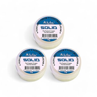                       Al Hiba Solid Perfumed Body Cream - 10g (Pack Of 3)                                              