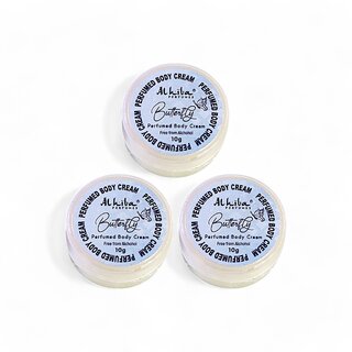                       Al Hiba Butterfly Perfumed Body Cream - 10g (Pack Of 3)                                              