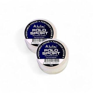 Al Hiba Polo Sport Premium Long Lasting Body Perfumed Cream - Pack Of 2 (10gm) Al Hiba Polo Sport Premium Long Lasting Body Perfumed Cream - Pack Of 2 (10gm)