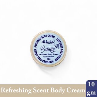 Al Hiba Butterfly Premium Long Lasting Body Perfumed Cream - Pack Of 1 (10gm) Al Hiba Butterfly Premium Long Lasting Body Perfumed Cream - Pack Of 1 (10gm)