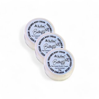 Al Hiba Butterfly Premium Long Lasting Body Perfumed Cream - Pack Of 3 (10gm) Al Hiba Butterfly Premium Long Lasting Body Perfumed Cream - Pack Of 3 (10gm)
