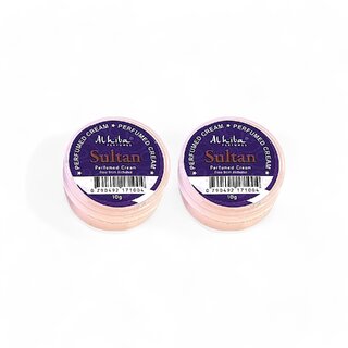                       Al Hiba Sultan Perfumed Body Cream - 10g (Pack Of 2)                                              