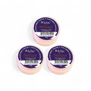 Al Hiba Sultan Perfumed Body Cream - 10g (Pack Of 3) Al Hiba Sultan Perfumed Body Cream - 10g (Pack Of 3)