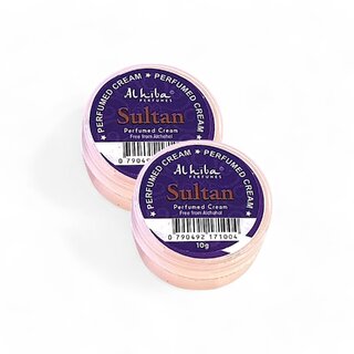 Al Hiba Sultan Premium Long Lasting Body Perfumed Cream - Pack Of 2 (10gm) Al Hiba Sultan Premium Long Lasting Body Perfumed Cream - Pack Of 2 (10gm)