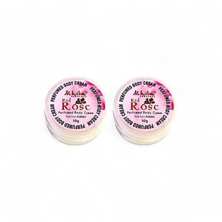                       Al Hiba Red Rose Perfumed Body Cream - 10g (Pack Of 2)                                              