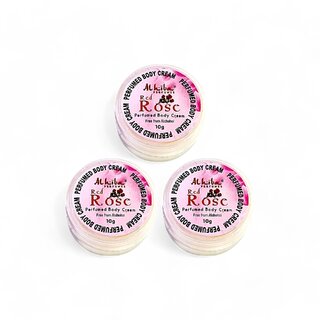                       Al Hiba Red Rose Perfumed Body Cream - 10g (Pack Of 3)                                              