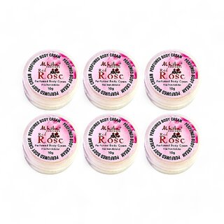                       Al Hiba Red Rose Perfumed Body Cream - 10g (Pack Of 6)                                              