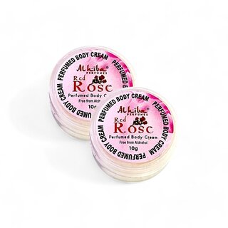 Al Hiba Red Rose Premium Long Lasting Body Perfumed Cream - Pack Of 2 (10gm) Al Hiba Red Rose Premium Long Lasting Body Perfumed Cream - Pack Of 2 (10gm)