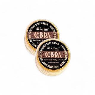                       Al Hiba Cobra Premium Long Lasting Body Perfumed Cream - Pack Of 2 (10gm)                                              
