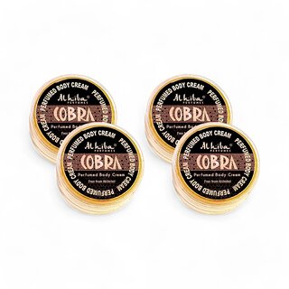 Al Hiba Cobra Premium Long Lasting Body Perfumed Cream - Pack Of 4 (10gm) Al Hiba Cobra Premium Long Lasting Body Perfumed Cream - Pack Of 4 (10gm)