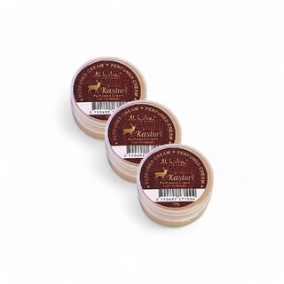 Al Hiba Kasturi Premium Long Lasting Body Perfumed Cream - Pack Of 3 (10gm) Al Hiba Kasturi Premium Long Lasting Body Perfumed Cream - Pack Of 3 (10gm)
