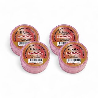 Al Hiba Sabaya Premium Long Lasting Body Perfumed Cream - Pack Of 4 (10gm) Al Hiba Sabaya Premium Long Lasting Body Perfumed Cream - Pack Of 4 (10gm)