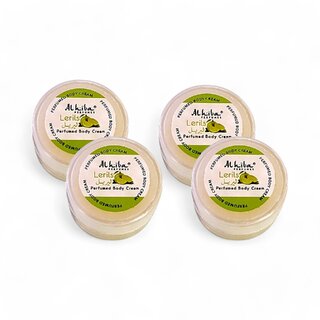                       Al Hiba Lerils Premium Long Lasting Body Perfumed Cream - Pack Of 4 (10gm)                                              