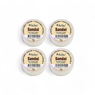                      Al Hiba Sandal Perfumed Body Cream - 10g (Pack Of 4)                                              
