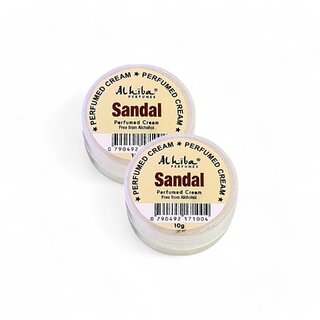 Al Hiba Sandal Premium Long Lasting Body Perfumed Cream - Pack Of 2 (10gm) Al Hiba Sandal Premium Long Lasting Body Perfumed Cream - Pack Of 2 (10gm)