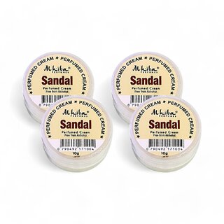 Al Hiba Sandal Premium Long Lasting Body Perfumed Cream - Pack Of 4 (10gm) Al Hiba Sandal Premium Long Lasting Body Perfumed Cream - Pack Of 4 (10gm)