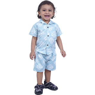 Kid Kupboard Cotton Baby Boy's Shirt and Short Set, Blue, Half-Sleeves, 2-3 Years KIDS6940 Kid Kupboard Cotton Baby Boy's Shirt and Short Set, Blue, Half-Sleeves, 2-3 Years KIDS6940